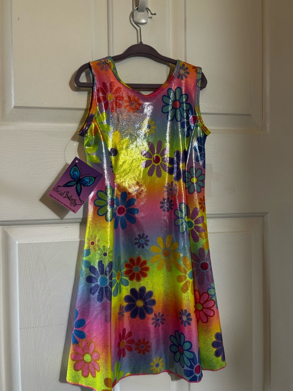 Groovy Flower Power 70's Dress